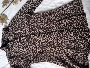 Animal Print Georgette Shirt