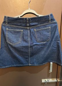 Classic Blue Denim Mini Skirt