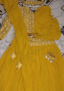 Yellow Lehenga Choli Set