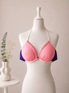 Cute Pink & Purple Bikini Top