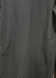Black Textured Kurta