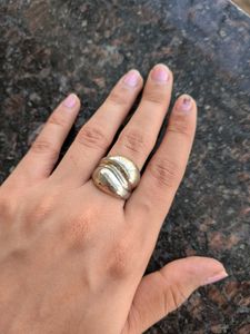 Chunky Swirl Statement Ring