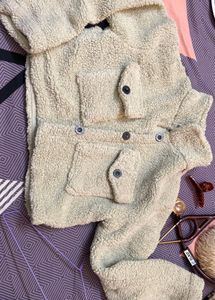 Cozy Sherpa cropped Jacket