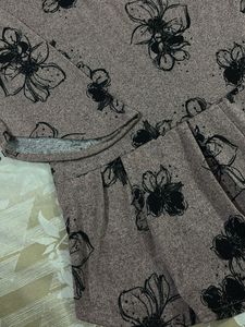 Floral Print Classic Top cum Kurti