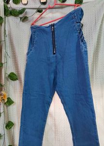 Unique Zipper Denim Jeans