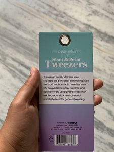 Precision Beauty Slant &amp; Point Tweezers