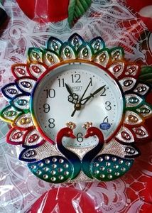 Beautiful Peacock Wall Clock