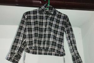 Plaid Cropped Flannel
