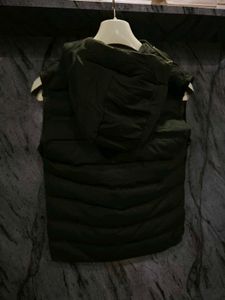 Sleeveless Padded Hooded Jacket