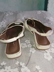 Women's White Slingback Heels