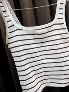 Striped Cropped Tank Top