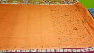 Party Wear Saree(Orange Colour)