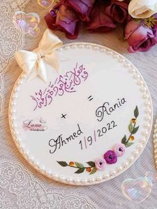 Personalized Embroidered Nikah Nama  Hoop