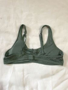 Smocked Green Bikini Top
