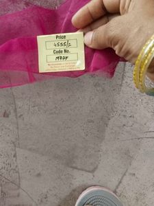 Embroidered Magenta Saree