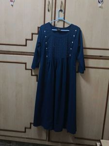 Elegant Teal Blue Maxi Dress