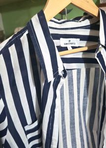 Striped Button-Up Shirt