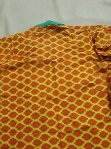 yellow and orange kurta