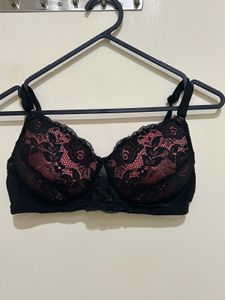 Black Lace Padded Bra
