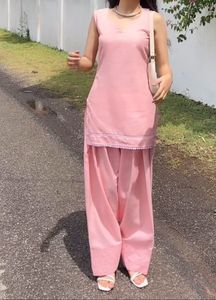 Pink Farsi Kurta Set