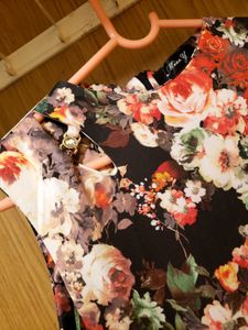 Floral Print Sleeveless Maxi Dress