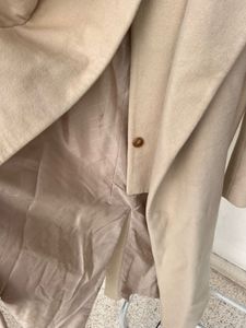 Elegant Beige Wool Blend Coat