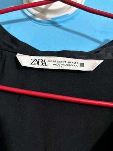 High-Waisted Wide-Leg Trousers and shirt from zara