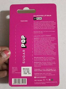 Sugar Pop Tinted Nourishing Lip Balm - Plum