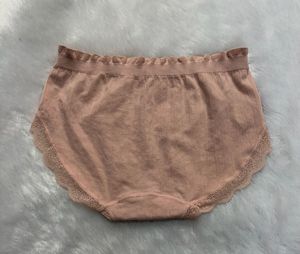 Peach Lace Trim Briefs