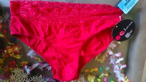 Red Lace Bra and Panty Set