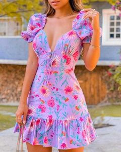 Floral Print Mini Dress