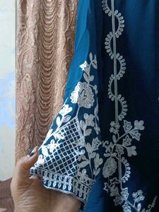 Elegant Teal Embroidered Kurta