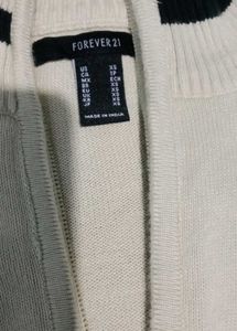 White Zip-Up Sweater