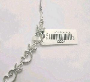 AD Elegant Blue Stone Necklace &amp; Earring Set