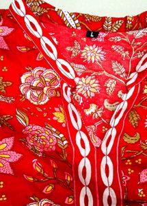 Vibrant Floral Print Kurta