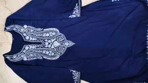 Elegant Navy Blue Kurta