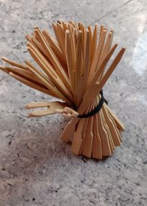 Disposal Wooden Fruit Fork Mini Fork Pack Of 128 Pcs