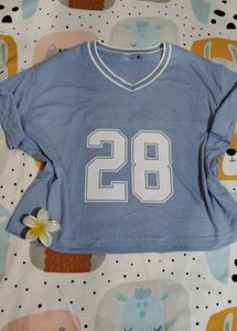 Light Blue "28" Graphic Tee