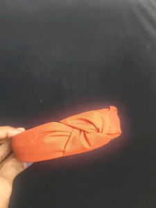 Orange Knotted Headband Hair Band