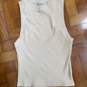 ZARA RIPPED TANK TOP