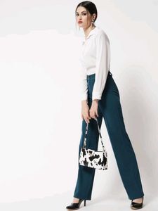 Teal Regular Fit Trouser