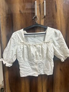 off white casul cotton top