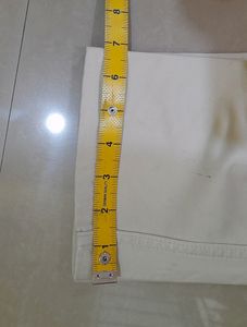 Cream Casual Trousers For Men