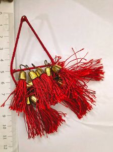 Red Dangler earrings