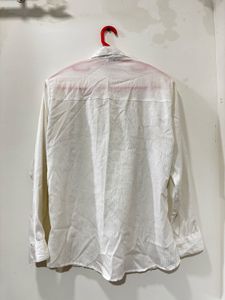 Cream White Button-Up Shirt