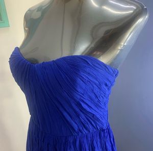MANGO Royal Blue Flowy Dress