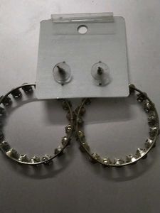 Sparkling Hoop Earrings
