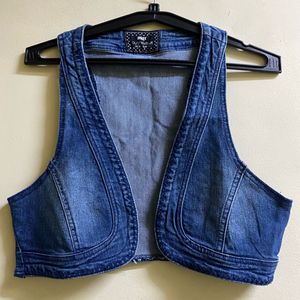 Denim Vest - Stylish Outerwear