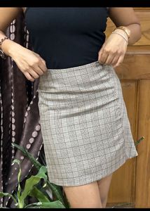 Trendy Plaid Mini Skirt