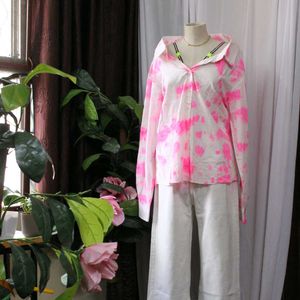 Tie-Dye Button-Down Shirt